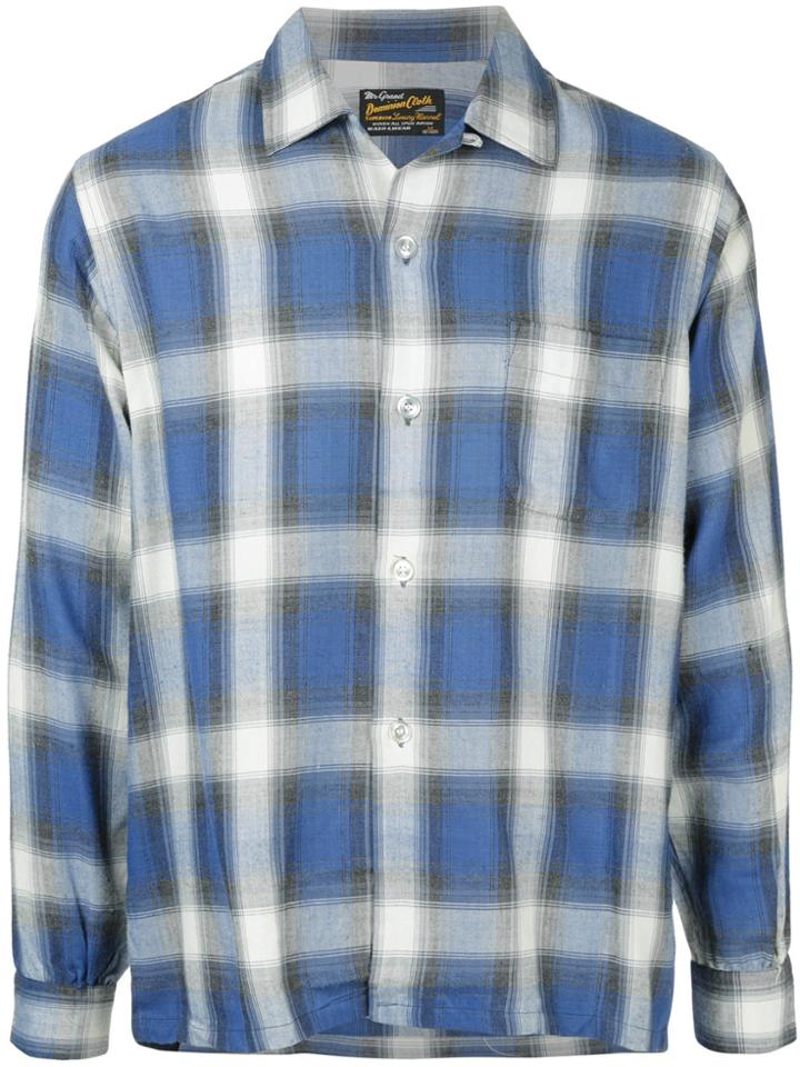 Fake Alpha Vintage 1960s Tartan Shirt - Blue