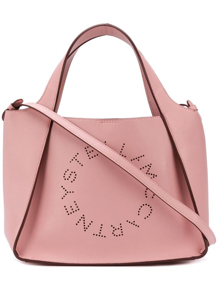 Stella Mccartney Stella Studded Logo Tote Bag - Pink