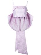 Bambah - Magnolia Bow Bustier Top - Women - Silk - 8, Pink/purple, Silk