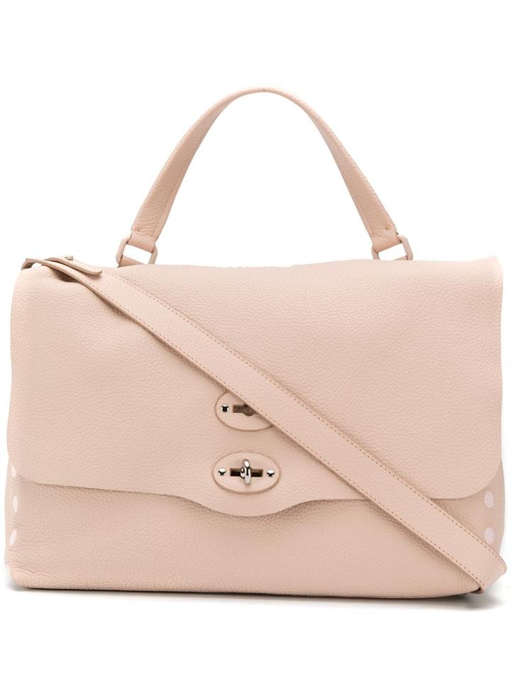 Zanellato Pink Leather Tote Bag