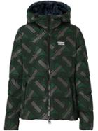 Burberry Monogram Print Puffer Jacket - Green