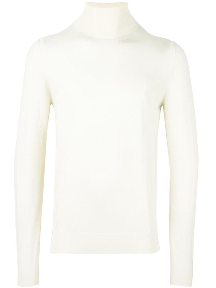 Paolo Pecora Turtleneck Fine Knit Jumper - White