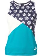 Adidas By Stella Mccartney Kite Floral Run Tank Top, Women's, Size: Small, Blue