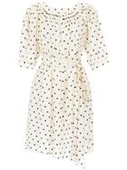 Reinaldo Lourenço Polka Dot Dress - Neutrals