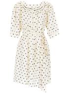 Reinaldo Lourenço Polka Dot Dress - Neutrals