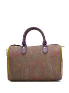 Etro Paisley Print Bowling Bag - Purple