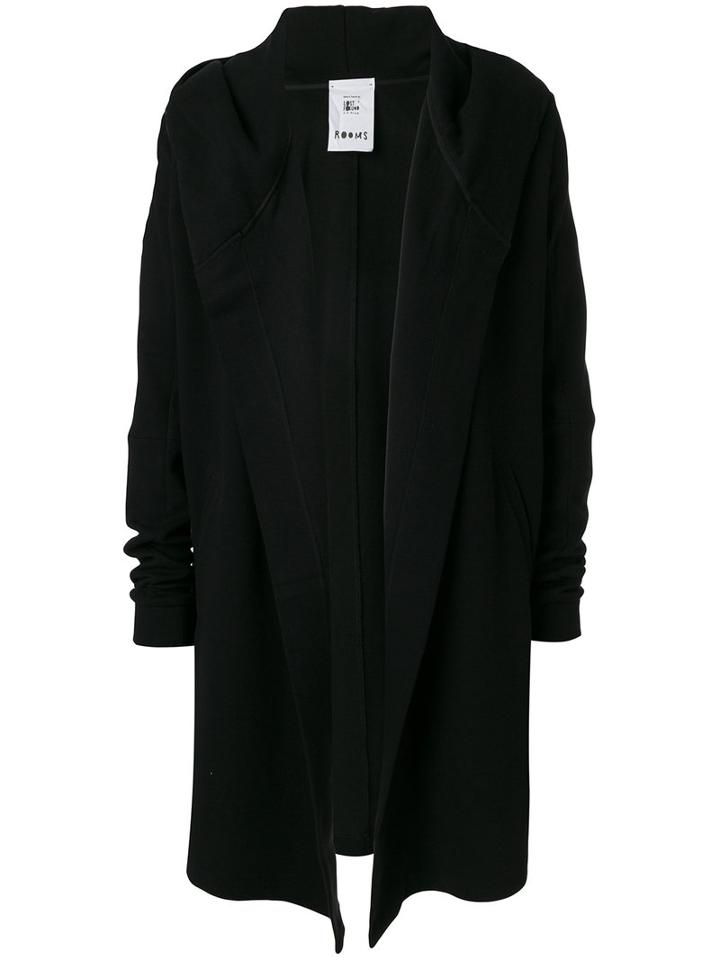 Lost & Found Rooms - Contrast Hooded Coat - Men - Cotton - M, Black, Cotton