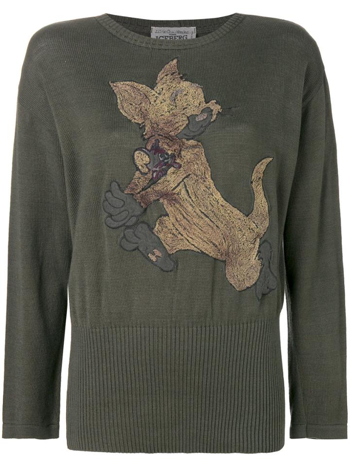 Jc De Castelbajac Vintage Tom & Jerry Jumper - Green