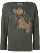 Jc De Castelbajac Vintage Tom & Jerry Jumper - Green
