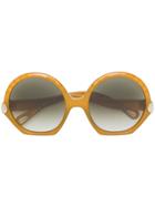 Chloé Eyewear Oversized Shaped Sunglasses - Yellow