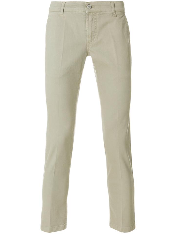 Entre Amis Slim-fit Cropped Trousers - Nude & Neutrals