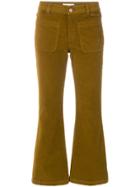 See By Chloé Cropped Corduroy Trousers - Brown