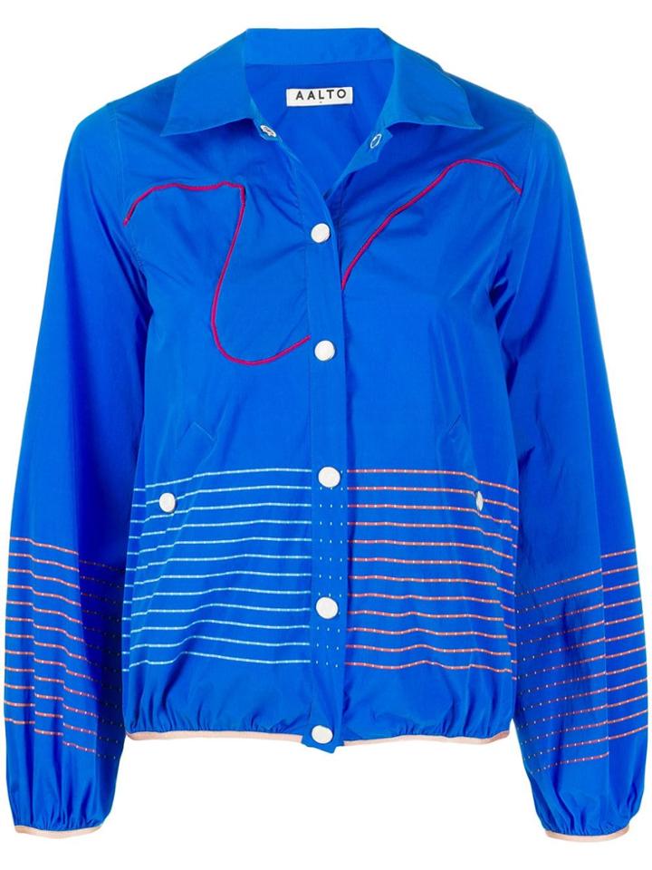 Aalto Stripe Details Shirt - Blue
