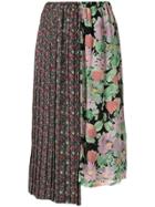 Junya Watanabe Asymmetric Floral Skirt - Multicolour