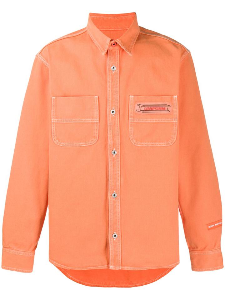 Heron Preston Uniform Button-up Shirt - Orange