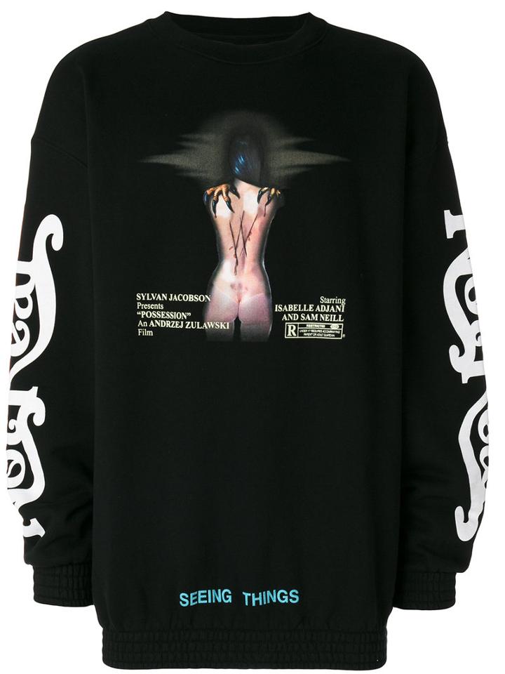 Off-white - Sylvan Jacobson Sweatshirt - Men - Cotton - L, Black, Cotton