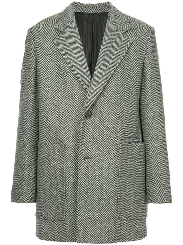 Wooyoungmi Classic Long Blazer - Grey