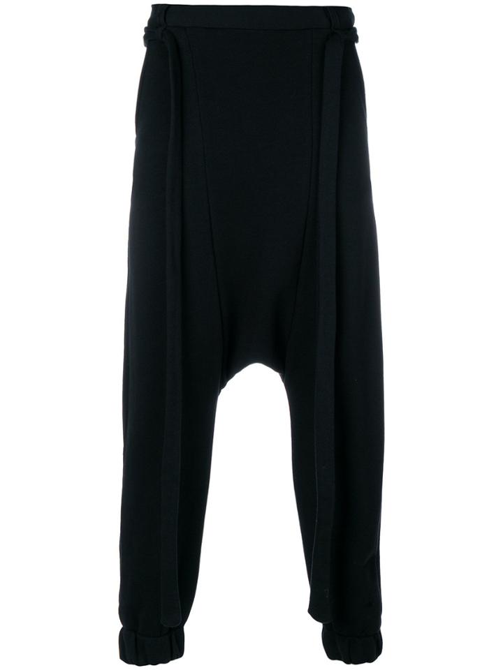 Army Of Me Drop-crotch Fitted Trousers - Black