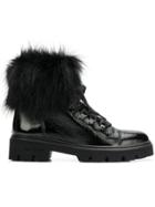 Baldinini Fur Lining Ankle Boots - Black