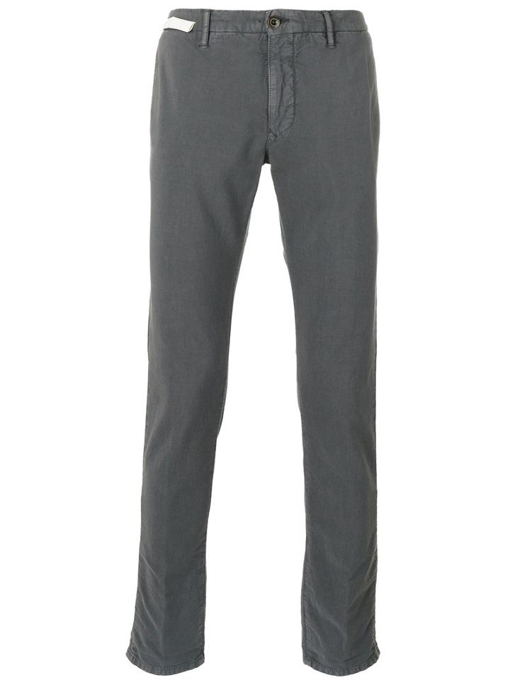 Incotex - Stonewashed Chino Trousers - Men - Cotton/spandex/elastane - 38, Grey, Cotton/spandex/elastane