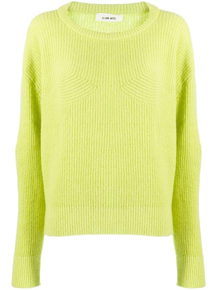 Circus Hotel Ribbed Relaxed-fit Jumper - Yellow