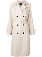 Theory Belted Trench Coat - Neutrals