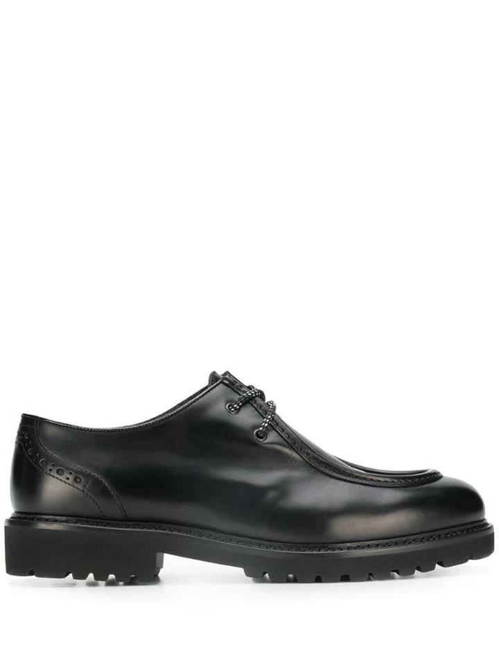 Doucal's Parabout Cleated-sole Shoes - Black