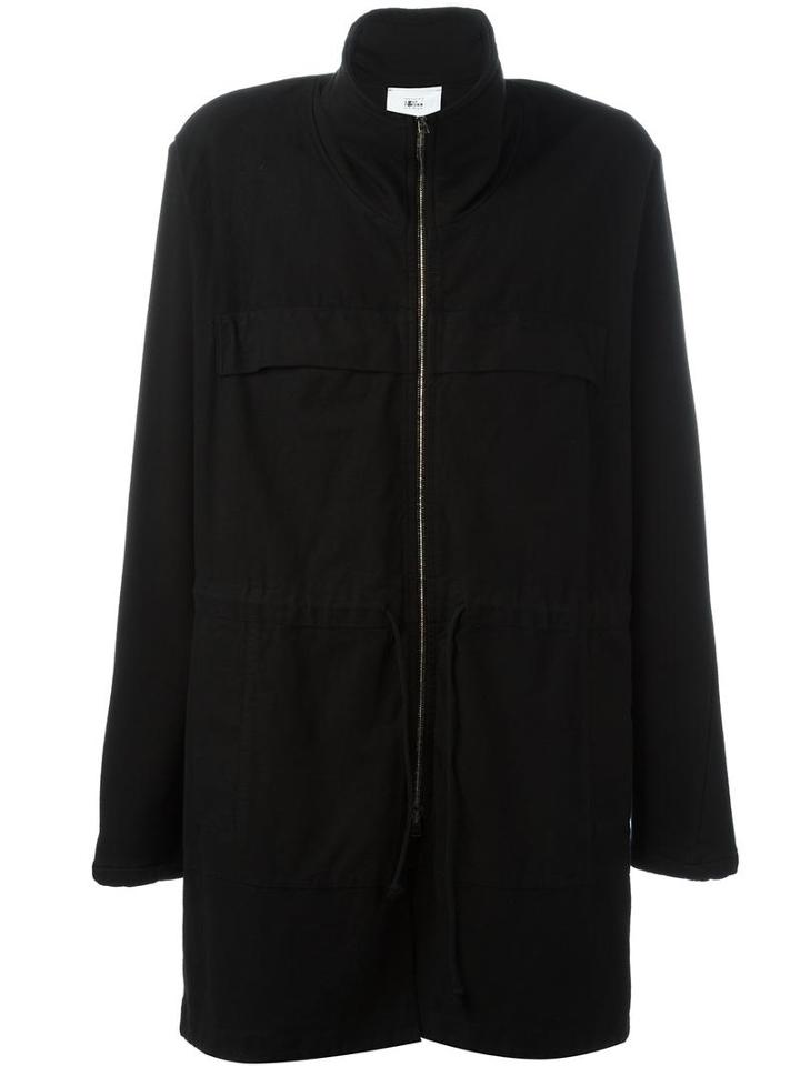 Lost & Found Rooms Zipped Parka Coat, Men's, Size: Medium, Black, Cotton