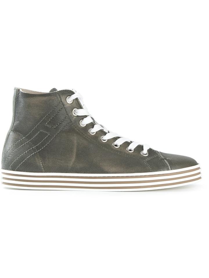 Hogan Rebel Hi-top Stripes Trainers