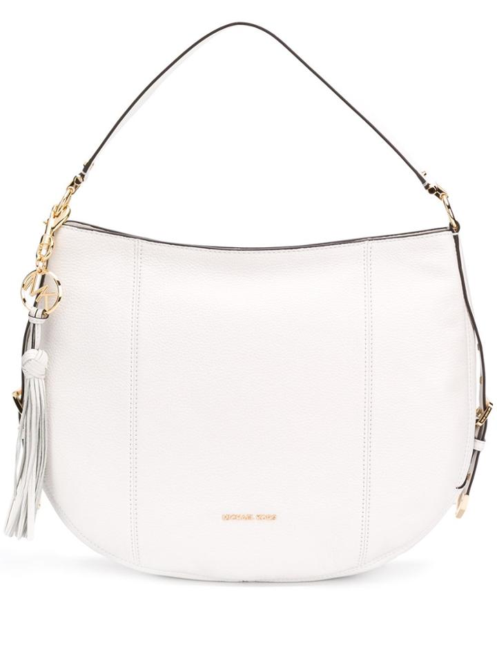Michael Michael Kors Brooke Hobo Tote Bag - White