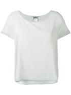 Kristensen Du Nord Layered Scoop Neck Top - Grey
