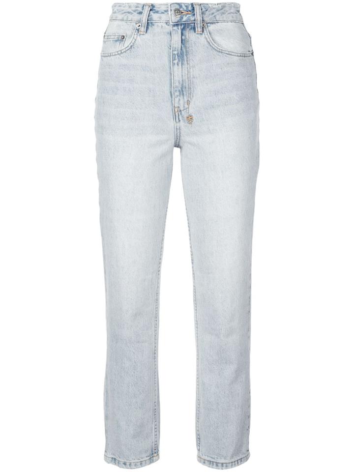 Ksubi High Rise Cropped Jeans - Black