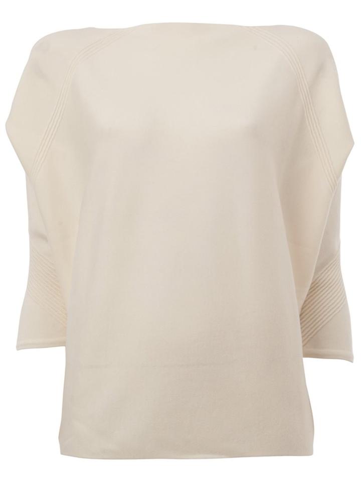 Maison Ullens Cashmere Texture Detail Blouse, Women's, Size: Xs, White, Cashmere