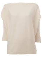 Maison Ullens Cashmere Texture Detail Blouse, Women's, Size: Xs, White, Cashmere