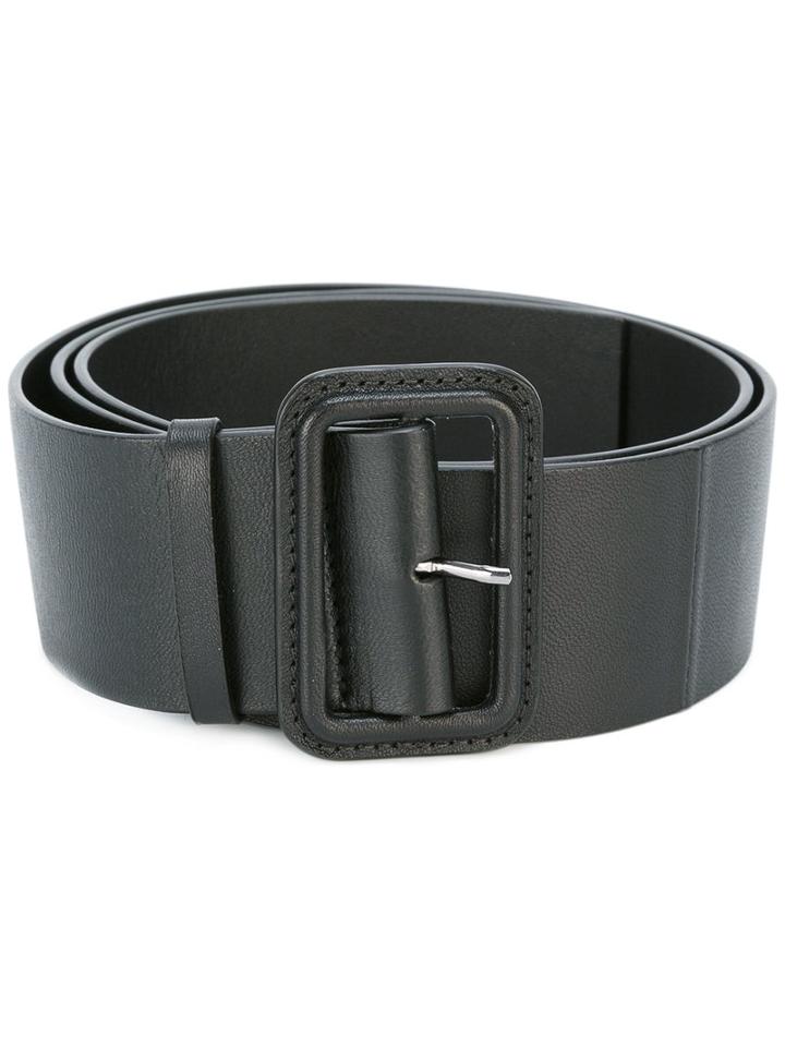 Jil Sander Wide Belt, Women's, Size: 80, Black, Leather