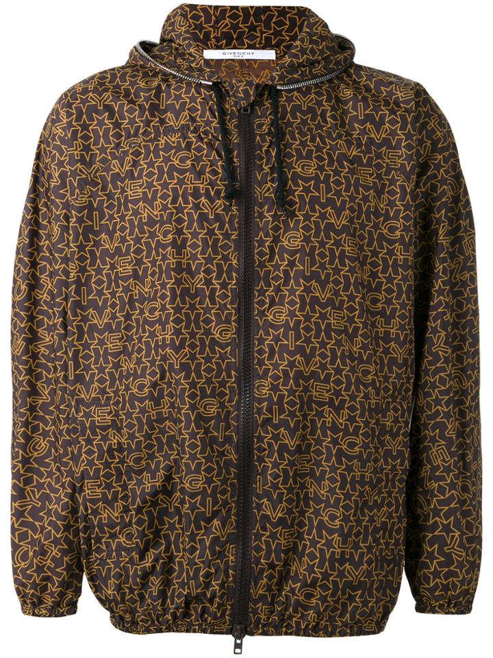 Givenchy Logo Print Lightweight Jacket - Brown