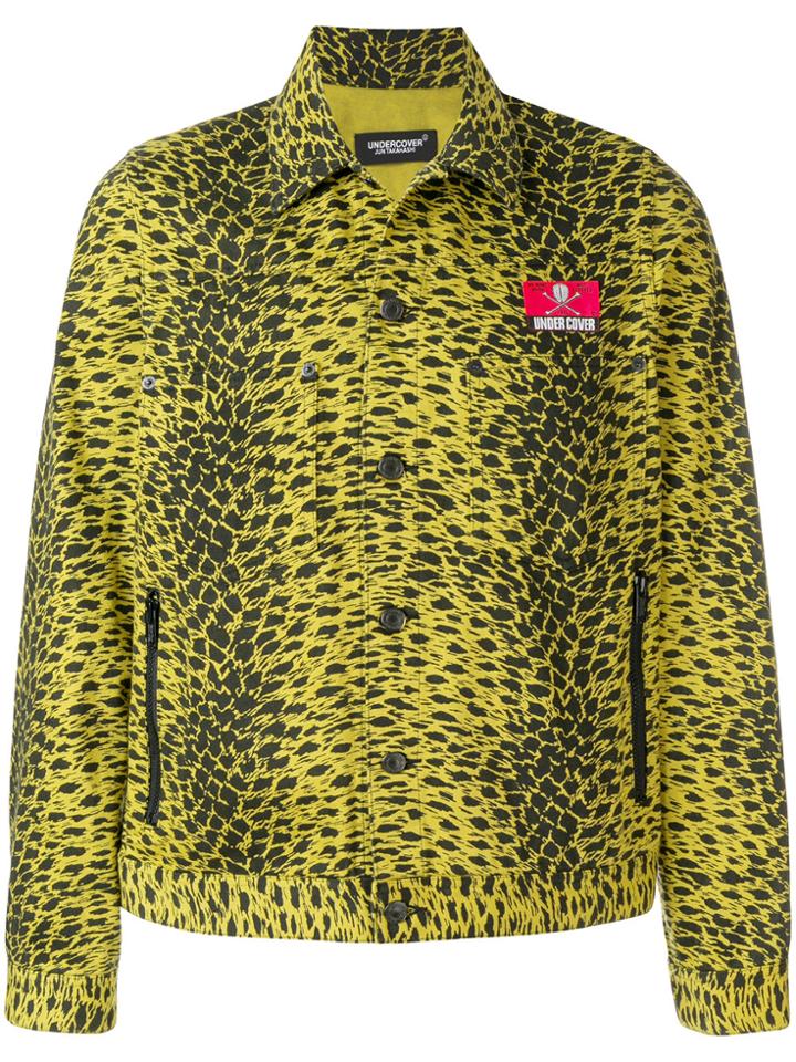 Undercover Patterned Buttoned Jacket - Yellow & Orange