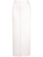 Fleur Du Mal Maxi Slit Skirt - White