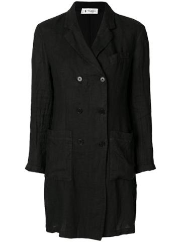 Barena Double Breasted Coat - Black