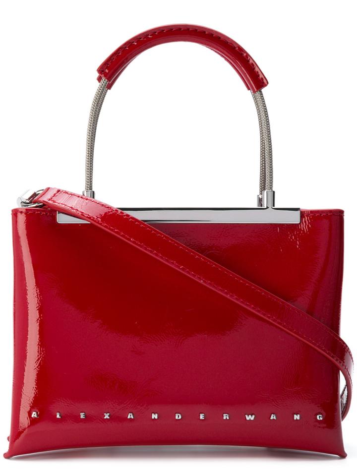Alexander Wang Dime Satchel Bag - Red