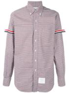 Thom Browne - Check Tri-stripe Button Down Shirt - Men - Cotton - Iv, Blue, Cotton
