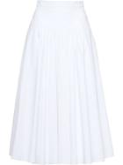 Miu Miu Poplin Skirt - White
