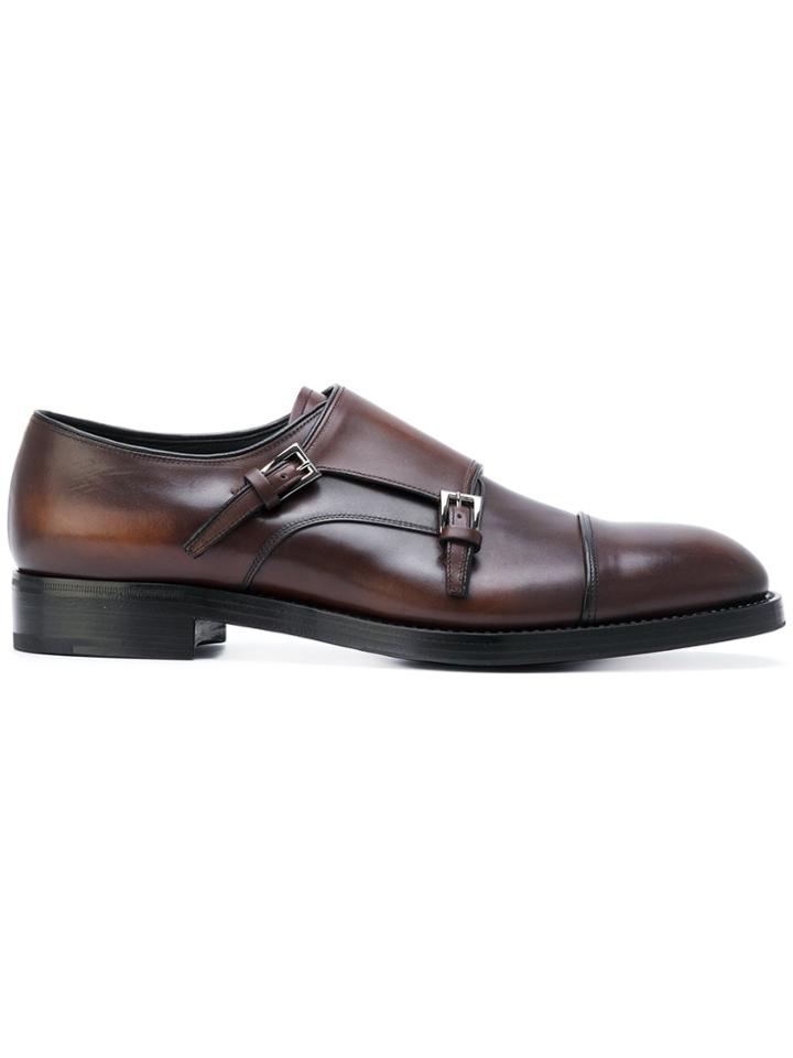 Prada Classic Monk Shoes - Brown