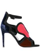 Pierre Hardy Patch High Heeled Sandals - Black