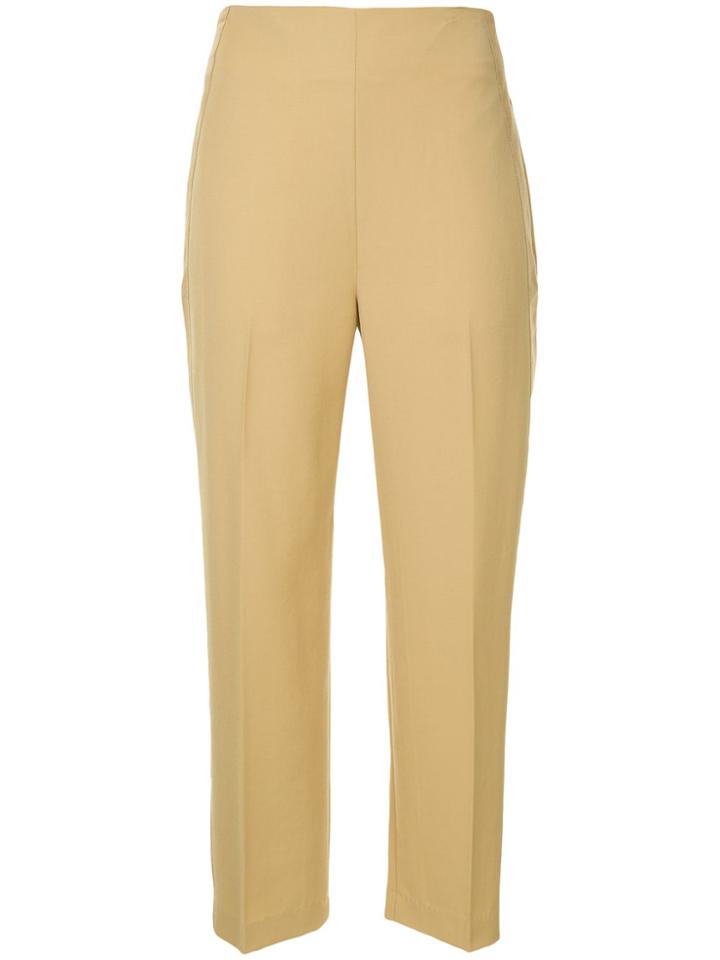 3.1 Phillip Lim Grosgrain Trim Tailored Trousers - Brown