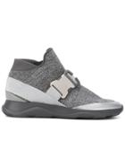 Christopher Kane Knitted High Top Sneakers - Grey
