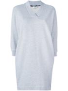 Kenzo Kenzo Paris Print Dress, Size: Medium, Grey, Cotton/spandex/elastane