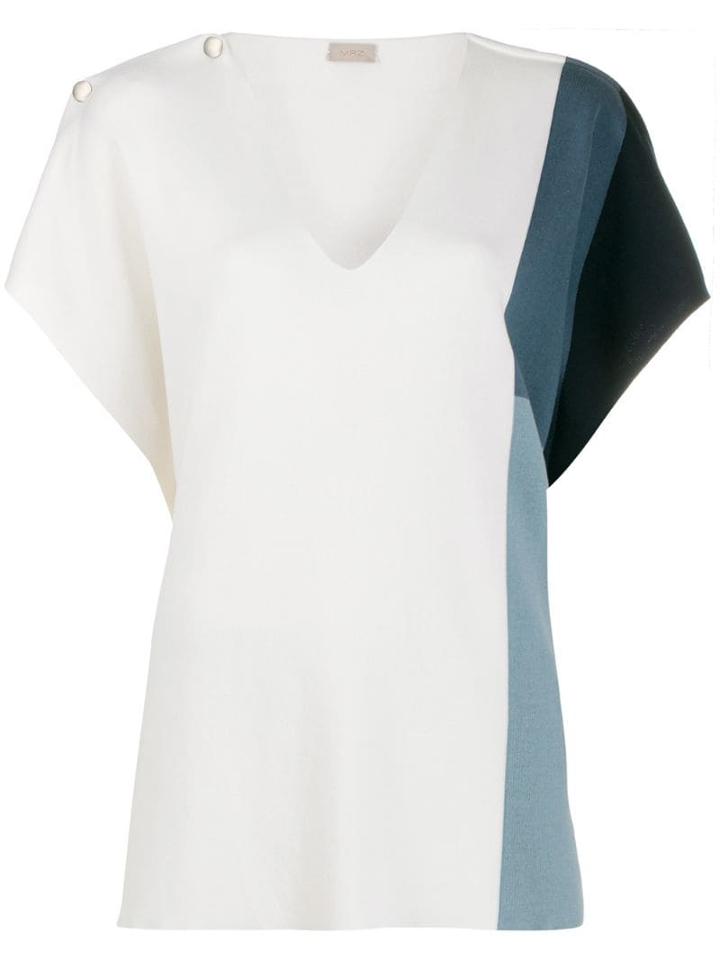 Mrz Colour-block T-shirt - White