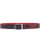 Fendi Fendi Label Print Belt - Black