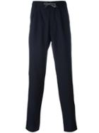 Brunello Cucinelli Tailored Trousers, Men's, Size: 48, Blue, Wool/viscose/acetate/cotton